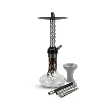Al Ayra Hookah with Decorative Glass Base & Accessory Set