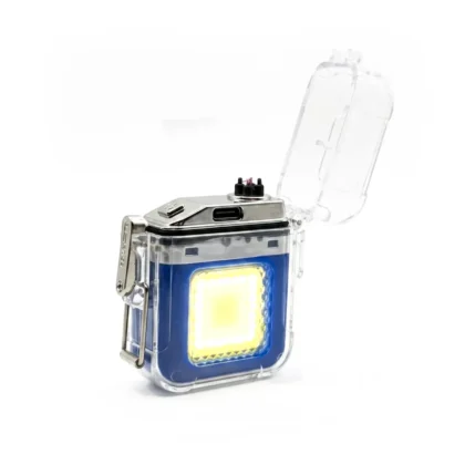 Rechargeable Plasma Arc Lighter with LED Flashlight