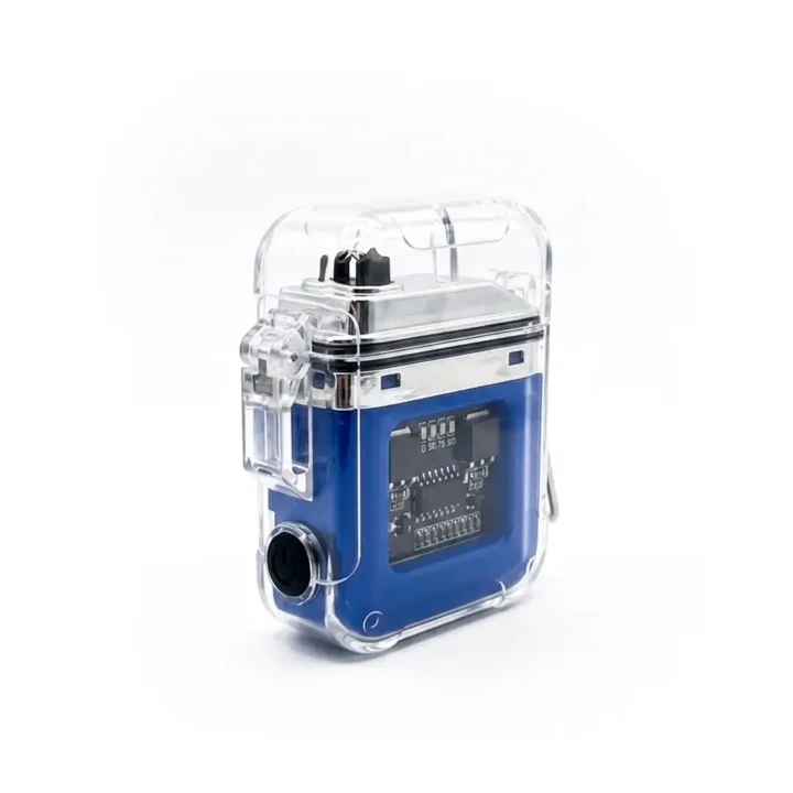 Rechargeable Plasma Arc Lighter with LED Flashlight closed Rechargeable Plasma Arc Lighter with LED Flashlight closed