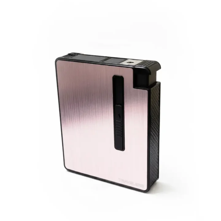 Travelers Cigarette Case with Replaceable Lighter