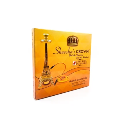sheeshas crown hookah square foils